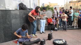 Street Guitarist in Tehran Iran