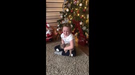 Ella’s surprise puppy reaction.