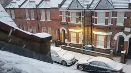 Snow in Windsor, UK