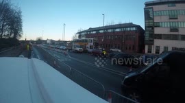 Private Hire Drivers Protest In Leeds