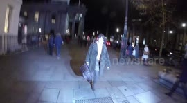 Davina McCall leaves the Missing People Carol Service
