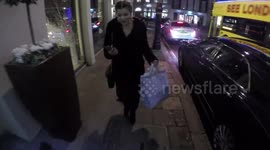 One Direction singer Harry Styes fling Lucy Horobin  arrives at  Finding Your Feet' special screening