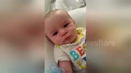 Newsflare Edit - Baby's unusual call for food!