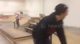 Barspin On BMX goes wrong \ crash \ fail