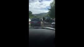 Последствия ливня в горах Сочи