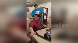 Grandfather has extreme reaction to VR roller-coaster experience