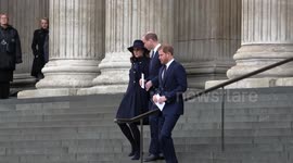 Royals attend Grenfell memorial at London's St Paul's Cathedral