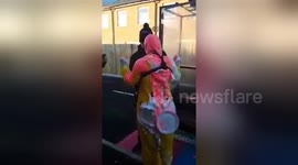 Newsflare Edit - Prank war - Hen do gunge tank additional footage