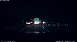 M1 Luton - Angry stressed drivers lead to near collision