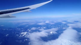 flying over america
