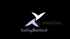 chewbacca surfing in cote des basques - biarritz
