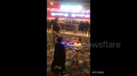 Young Star Wars fans get into character ahead of