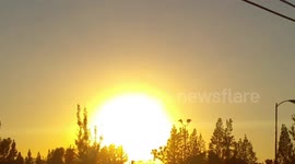 A beautiful sunset in southern California.