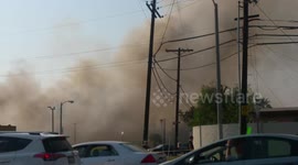 Fire at  Woodman & Roscoe in Panorama City Part 2