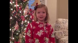 Adorable Christmas singer