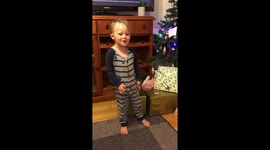 3 year old singing jingle bells