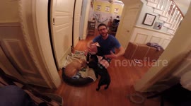 HOT WATER THERAPY FOR THE PARALYZED PUGGLE DOES NOT GO AS PLANNED!!!