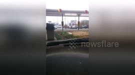 Newsflare Edit - Chickens at sonic parking lot ... only in the south!