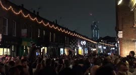 Singing Carols at Christmas Wednesdays on Columbia road, London