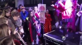 Supermodel Daisy Lowe Dances At #FreePeriods protest