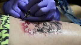 Superfan gets tattoo of Jose Mourinho wearing a Christmas hat