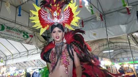 Ladyboys from Chiang Mai Cabaret Show attracting customers