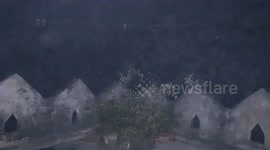 Fog Flowing At Winter Season Extreme Weather Condition