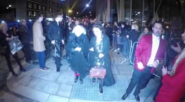 Helena Bonham Carter arrives at the Hamilton Musical press night