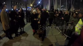 Newsflare Edit - Helena Bonham Carter arrives at the Hamilton Musical press night