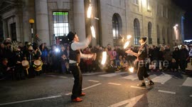 Montol fire jugglers