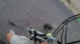 Paramotor trike crash