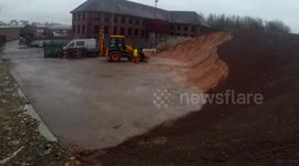 Grit Trucks Being Loaded Time Lapse