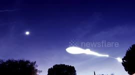 SpaceX rocket launch: still image sequence