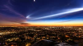 Beautiful clip shows SpaceX rocket launch