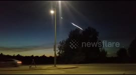 Space X rocket launch caught