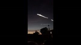 SpaceX Falcon 9 rocket launches but I think it’s an alien
