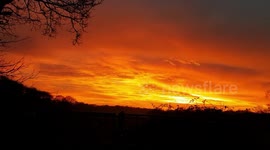 Sunset in Oxted. Surrey