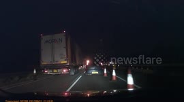 M1 Near miss. Dashcam UK