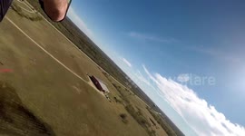 Near death parachute landing
