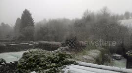 Snowfall in Kendal today