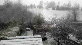 Snowfall in Kendal Cumbria today