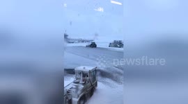 Dublin-bound traveller stranded in Glasgow Airport due to snow