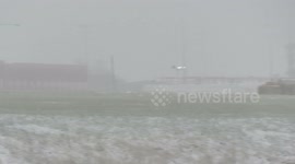 Snow clearance at Leeds Bradford airport