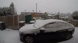 Time Lapse Of Snow Settling In Leeds