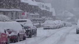 Peak District town cut off by heavy snow