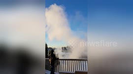 Newsflare Edit - Turning boiling water into snow at -26 Celsius