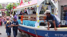 The Boat of Dolls goes to sea in Hua Hin