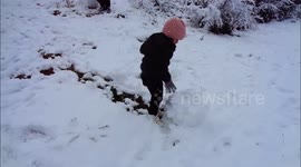 Kids enjoy the snow