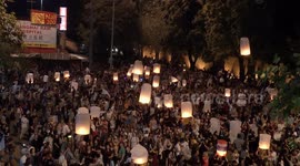 Chiang Mai marks new year with flying lantern festival