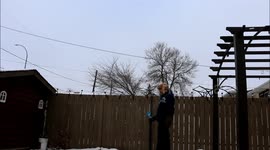 So cold Boiling water turns to snow